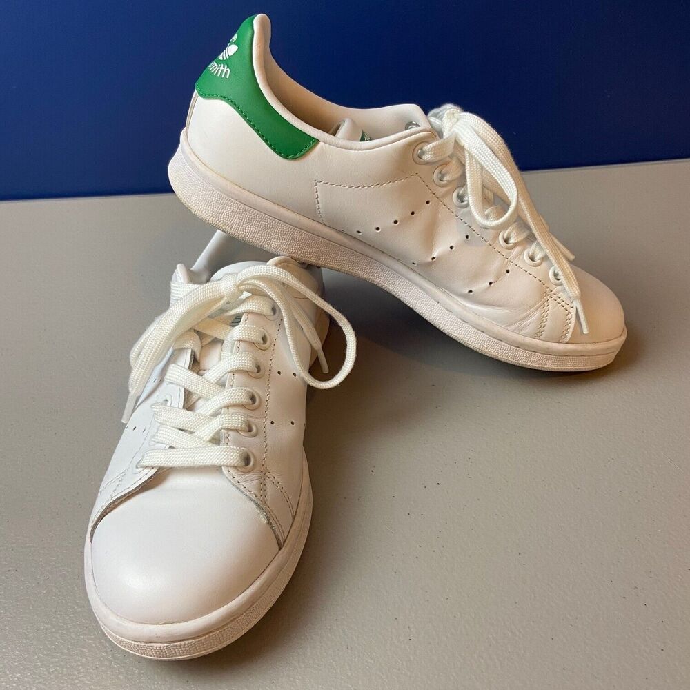 adidas White and Green Women's Sneakers